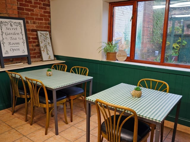 A glimpse at the community café on the Pleasley Vale site.