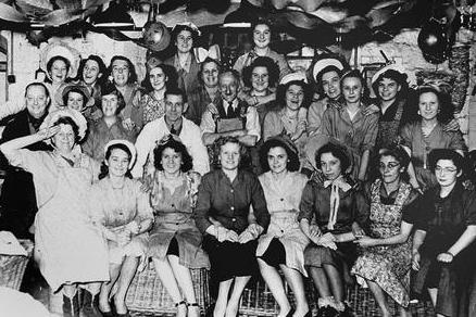 Bradleys Mill Christmas Party early 1940s.