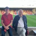 Mansfield councillor Richard Tempest-Mitchell (left) and Tony Delahunty at Bradford City's Valley Parade ground. Photo: Submitted