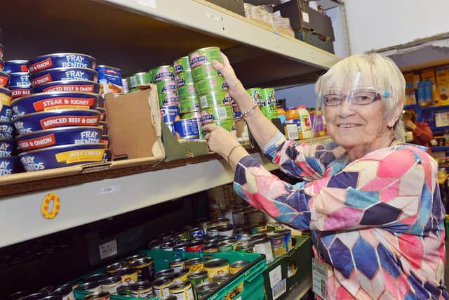 Hucknall food bank's Yvonne Campbell.