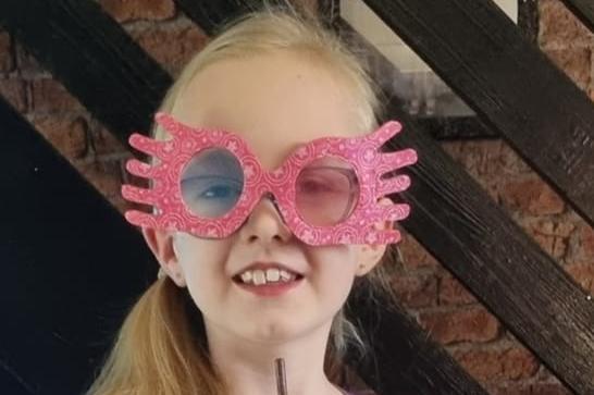 Alyssa, 8, from Church Warsop, as Luna Lovegood from Harry Potter