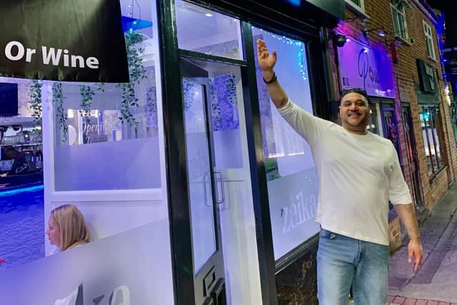 Owner Mohammed Nadeem Aslam outside the Zaika restaurant, which has just opened its doors in Eastwood town centre.