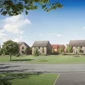 A computer-generated image of some of the homes that will be built at the Stonebridge Fields development in Warsop.