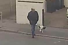 The RSPCA is keen to speak to a man captured on CCTV with the animal.