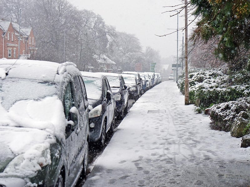 Mansfield and Ashfield were hit by late snowfalls.