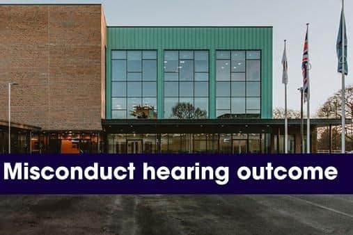 A police constable has been handed a final written warning after using excessive force while attending an incident.