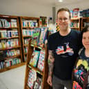 Emma and Richard Heath, of Emma and Richard's Books, in Idlewells Shopping Centre.