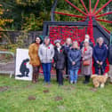 Volunteers from Friends of Berry Hill Park, the crafty group behind the design.