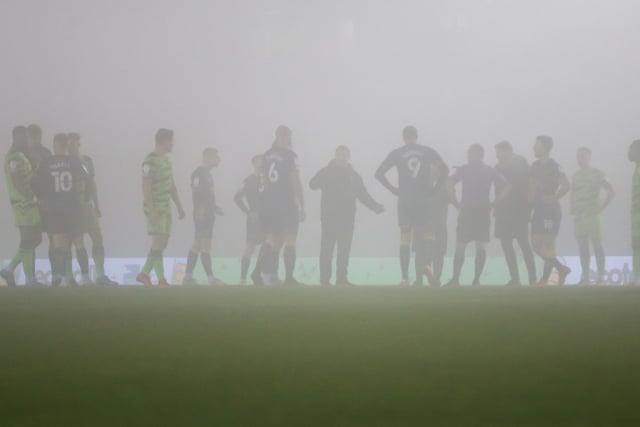 Fog sees the away game at Forest Green Rovers in January last just four minutes.