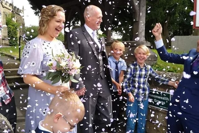Hannah Shreevey Strain, said: "Nigel and I got married on September 5th at Tibshelf Church with just 13 guests. We had a marquee on my mum and dads garden and had a BBQ and lots of prosecco it was the best day ever."