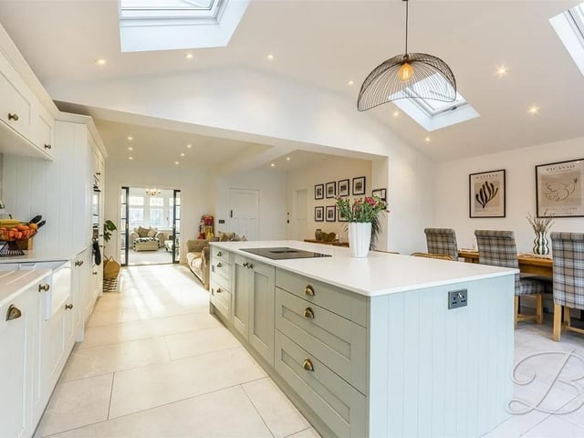 The well-appointed open plan kitchen and living area really is the heart of the home and the modern kitchen is bound to impress.