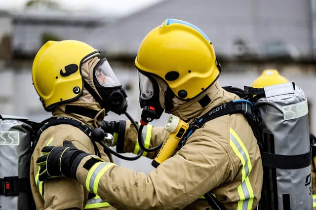 HMS Tamar conducted a fire exercise, a man overboard exercise and a salvage exercise under FOST (Flag Officer Sea Training) staff alongside in Faslane in order to prepare the ship for her operational deployment.