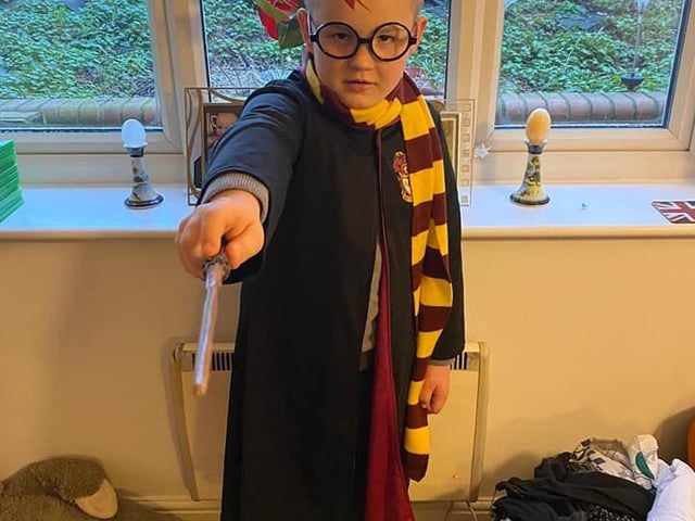 Caleb-Rae aged eight from Rainworth as Harry Potter.