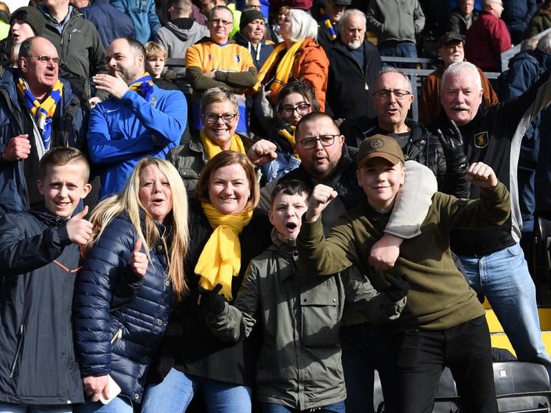 Stags fans always enjoyed derby days against Notts County. This picture is from the last time the two sides met. It ended in a 1-0 defeat for Stags in February 2019.