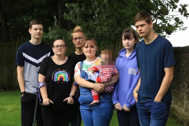 Natalie Martin and family Ben, Daniel, Joe, Charlotte, and Corrin from Mansfield.