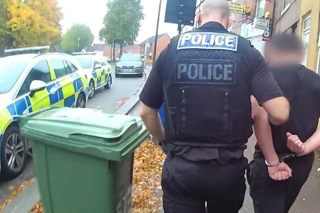 Three men were arrested on suspicion of cultivation of cannabis and abstracting electricity.