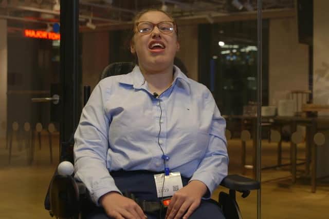 Jess Fisher, 22, who is a member of the award-winning Able Orchestra, developed by Mansfield's Inspire Youth Arts team.