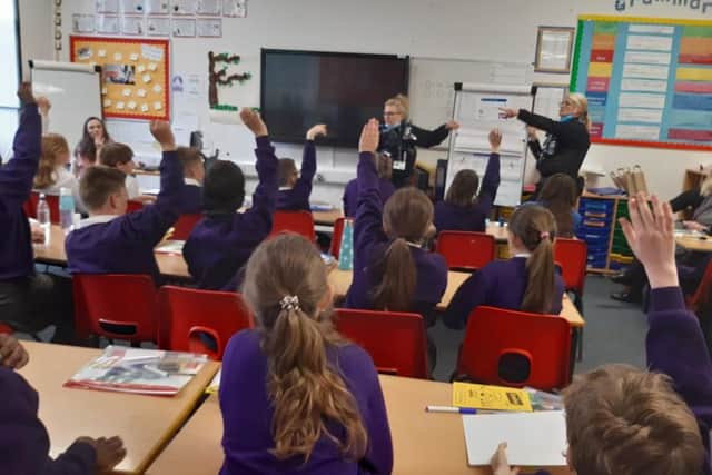 Police teaching youngsters about the perils of knife crime