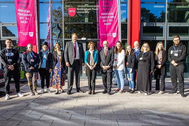 Matt Western MP and Toby Perkins MP visited the NTU University Hub in Mansfield.