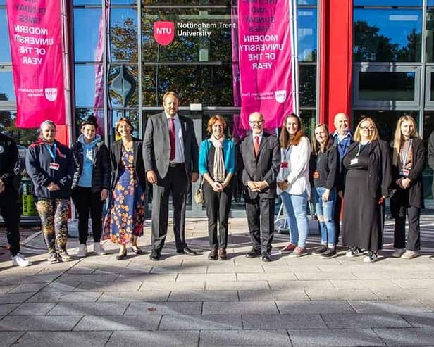 Matt Western MP and Toby Perkins MP visited the NTU University Hub in Mansfield.