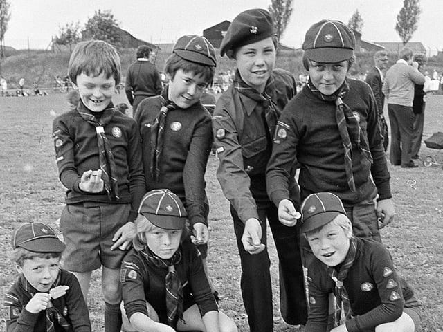 Gala time in 1980 for the scouts