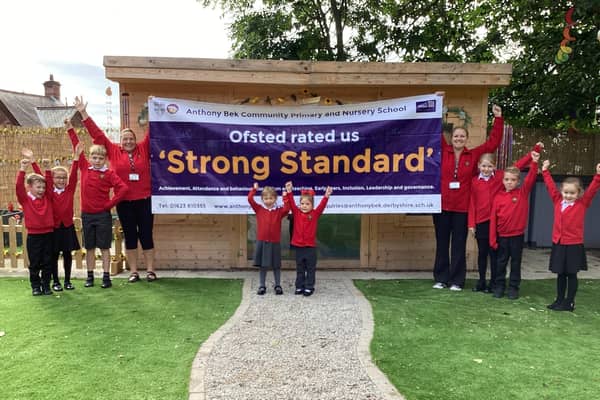 Staff and pupils at Anthony Bek Primary and Nursery School are celebrating after the latest Ofsted report
