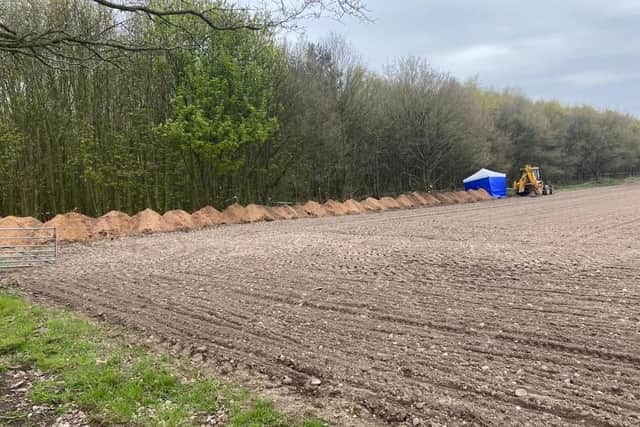 Investigation work has been completed at the Sutton site where human bones were found