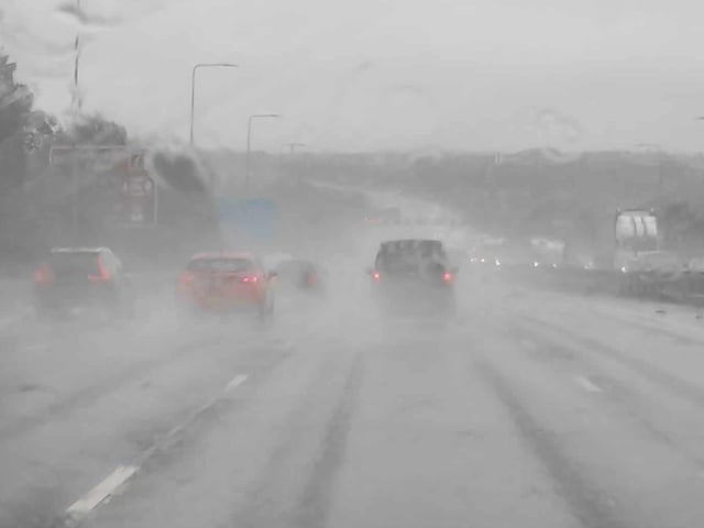 Treacherous conditions on the M1 for drivers between Hucknall and Mansfield