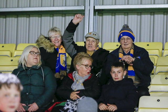 Mansfield Town fans enjoy a cracking win at Harrogate.