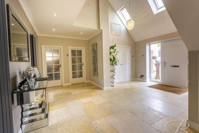 As we prepare to go upstairs, it's easy to see why the entrance hallway is described as exquisite. It sets the tone for the rest of the £750,000-plus house.