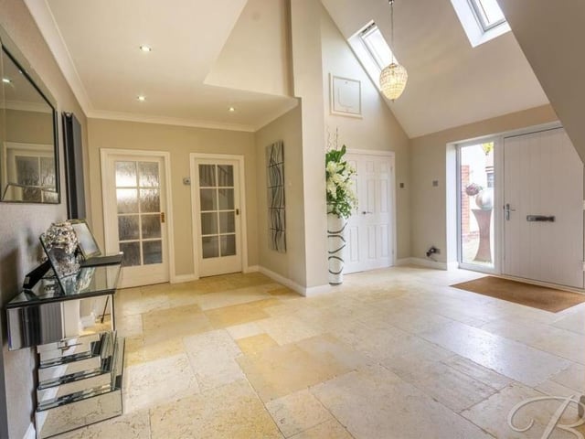 As we prepare to go upstairs, it's easy to see why the entrance hallway is described as exquisite. It sets the tone for the rest of the £750,000-plus house.