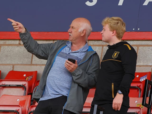 Mansfield slipped to a 1-0 defeat at Exeter on 31st August 2019 as these fans watched on.