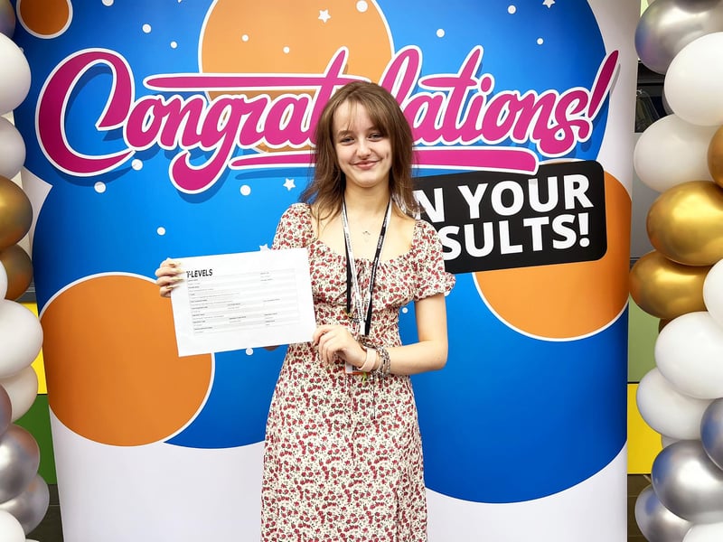 Izabel Corrigan achieved a merit in the T Level in engineering, manufacturing, processing and control and hopes to secure a job in automation.