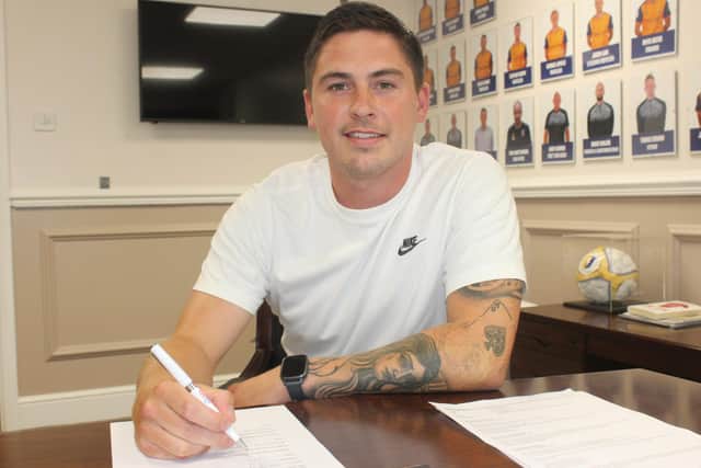 New Stags keeper Christy Pym signing.