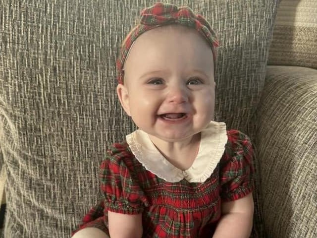 This photo of Lottie Henderson, eight months, was sent to us by Molly Henderson