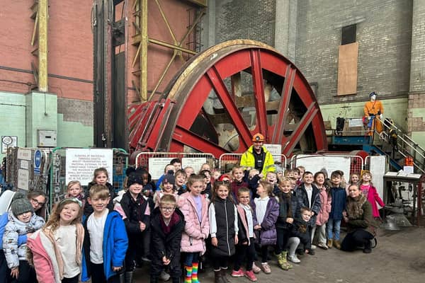 Students from Birklands Primary School visited the former Clipstone colliery site as part of their mining module.
