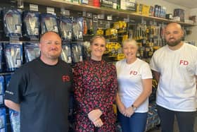 Anthony Beech, Sarah Armson, Susan Edwards, and Kieran Percival from FD Supplies. (Photo by: FD Supplies)