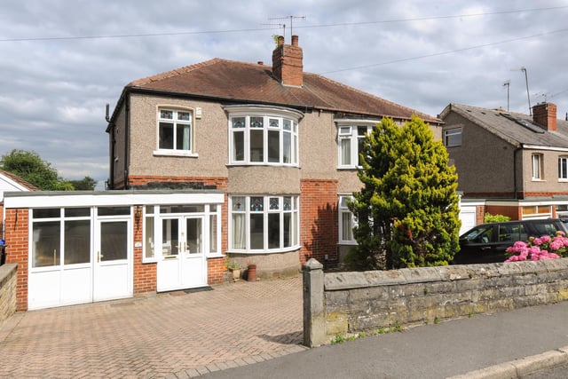 This three-bedroom semi-detached house has an asking price of £350,000. (https://www.zoopla.co.uk/for-sale/details/55754903)