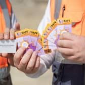 The UV gauge cards being submitted as part of Skin Cancer Awareness Month