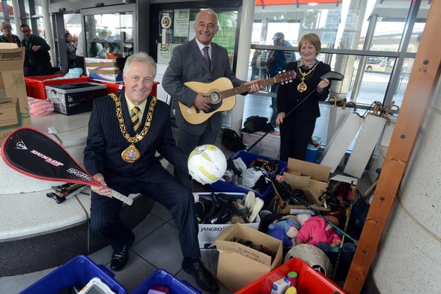 The auction of lost property left on the Metro at Sunderland included a guitar, football and shoes galore in 2014.