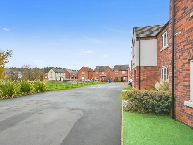 The £365,000 property sits in a lovely, private position just off Adams Park Way. Its driveway provides off-street parking space for three vehicles.