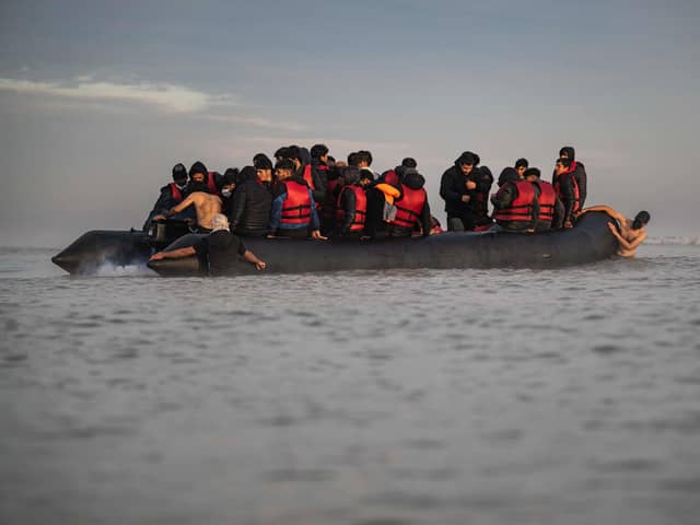 Stuart Peach called migrants crossing the English Channel on small boats 'invaders'. Photo: Getty Images