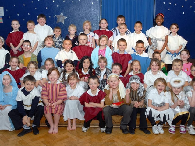 Ethel Wainwright's Year 3 pupils took part in their Christmas play called 'A Grumpy Innkeeper' in 2010.