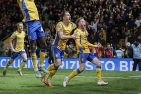 Mansfield Town midfielder Stephen Quinn (16) during the Sky Bet League 2 match against Accrington Stanley FC at the One Call Stadium, 16 April 2024, Photo credit Chris & Jeanette Holloway / The Bigger Picture.media