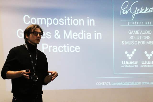 Award-wining composer and music producer Pav Gekko gave an insight into how musical scores can change the viewer's mood in film