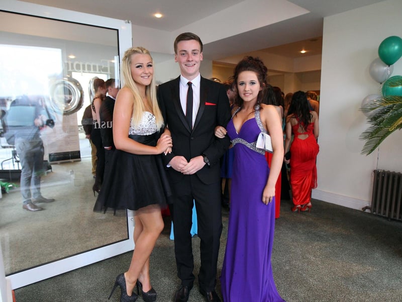 Caroline Chisholm school arriving at their prom, held at Towcester Racecourse, in 2013.