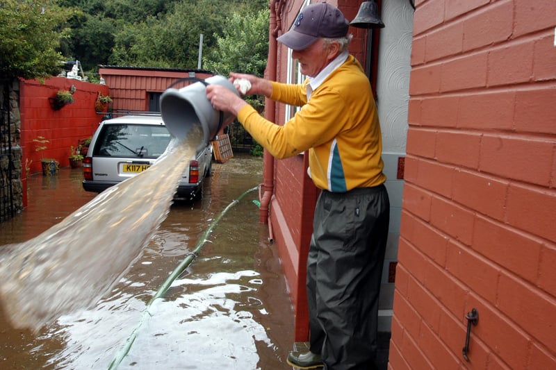 Alex Poyser of Warsop poured the water out of his home following the flooding. Was your property affected or damaged by the floods?