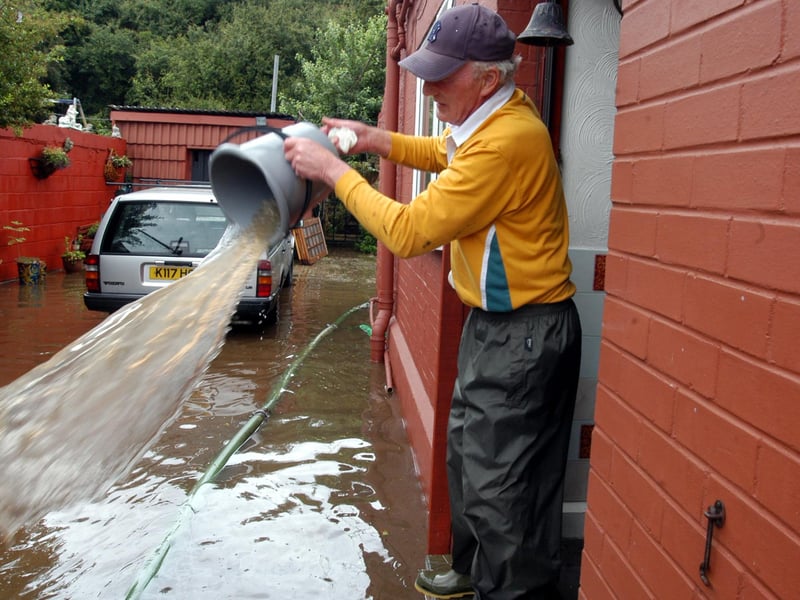 Alex Poyser of Warsop poured the water out of his home following the flooding. Was your property affected or damaged by the floods?