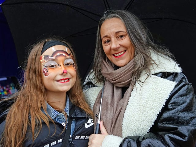 Bree Marshall and Leanne Thompson enjoying the festivities at Mansfield Cosy Christmas Market