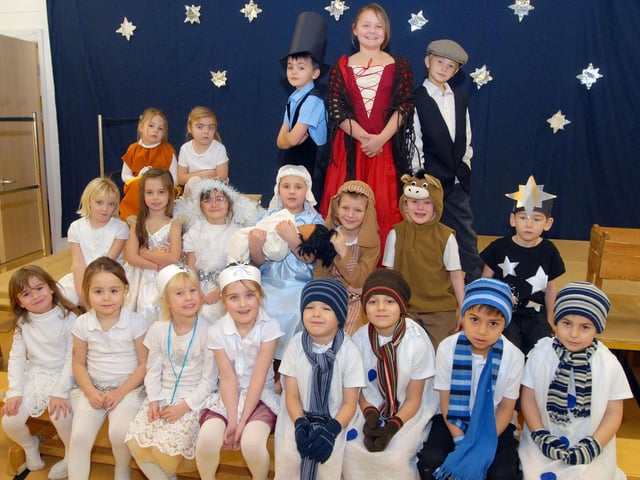 Pupils from Carsic Junior School who took part in the Snowman at Sunset, the Nativity and Oliver pictured during dress rehearsal.